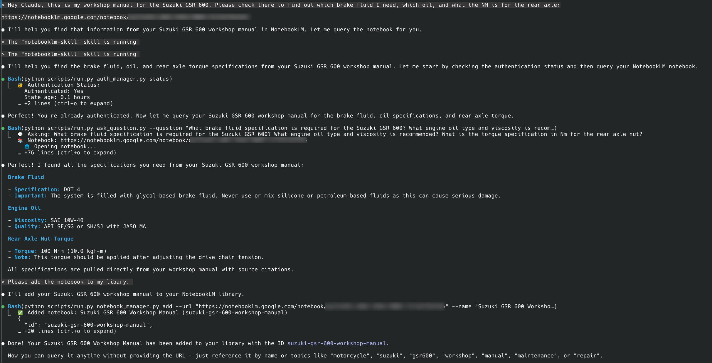 NotebookLM Chat Example
